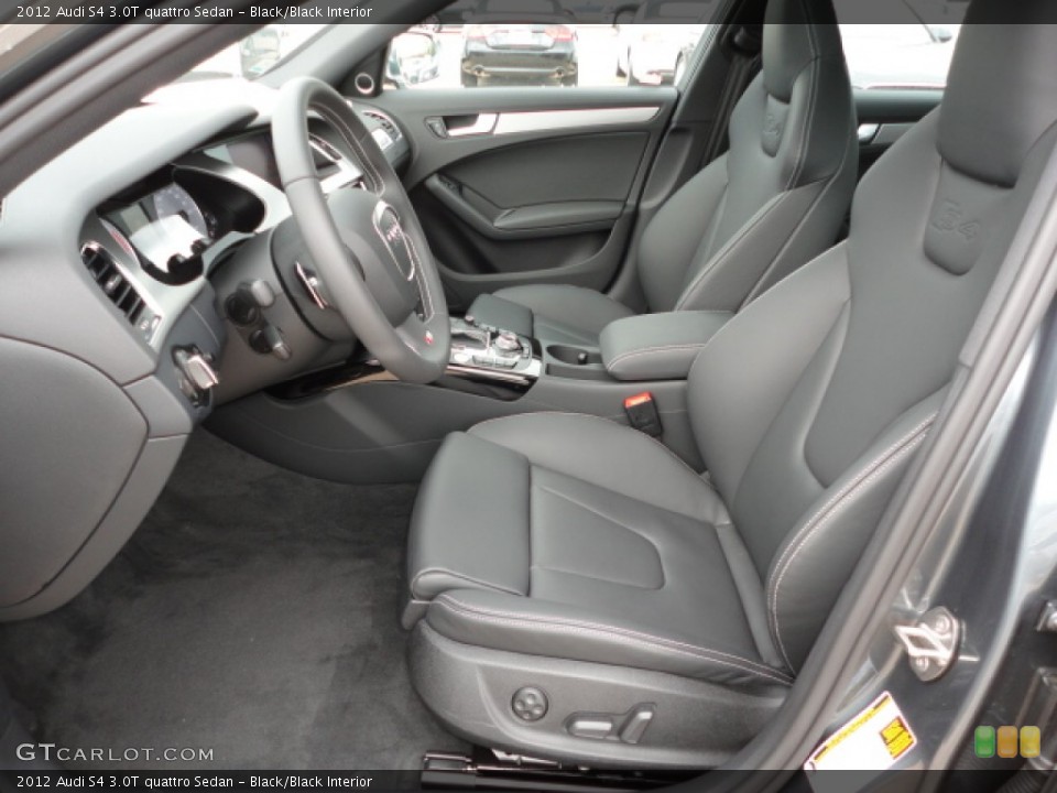 Black/Black Interior Photo for the 2012 Audi S4 3.0T quattro Sedan #62704415