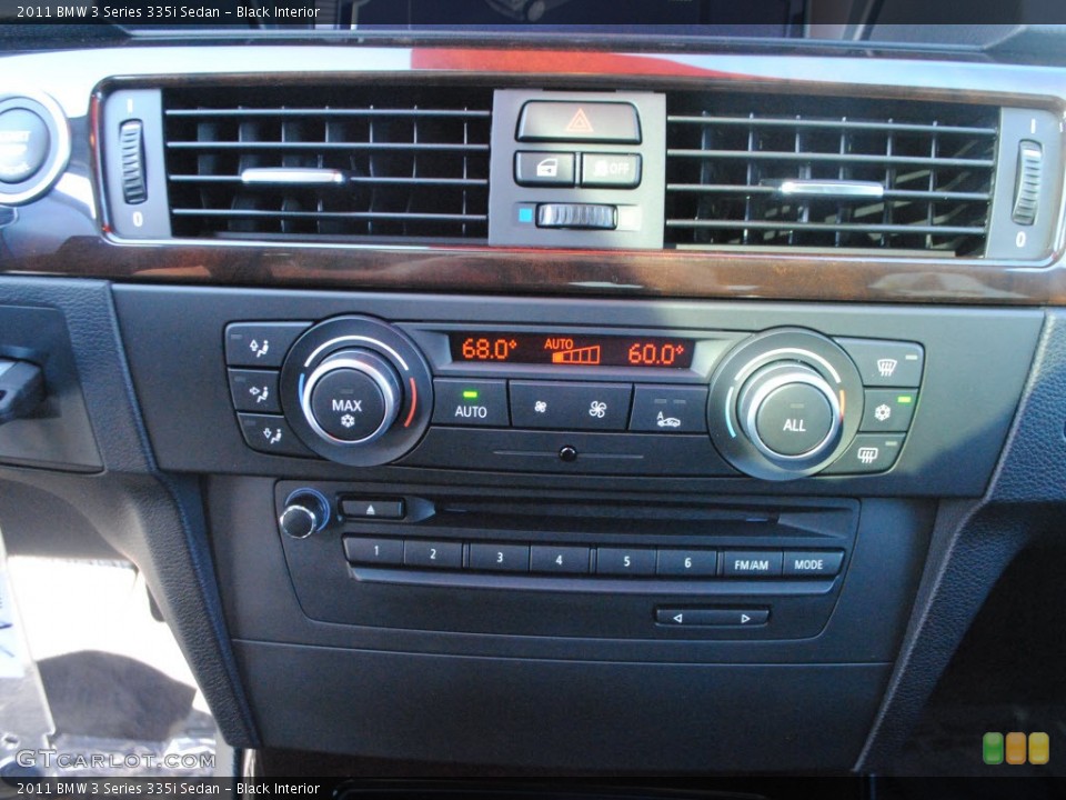 Black Interior Controls for the 2011 BMW 3 Series 335i Sedan #62704910