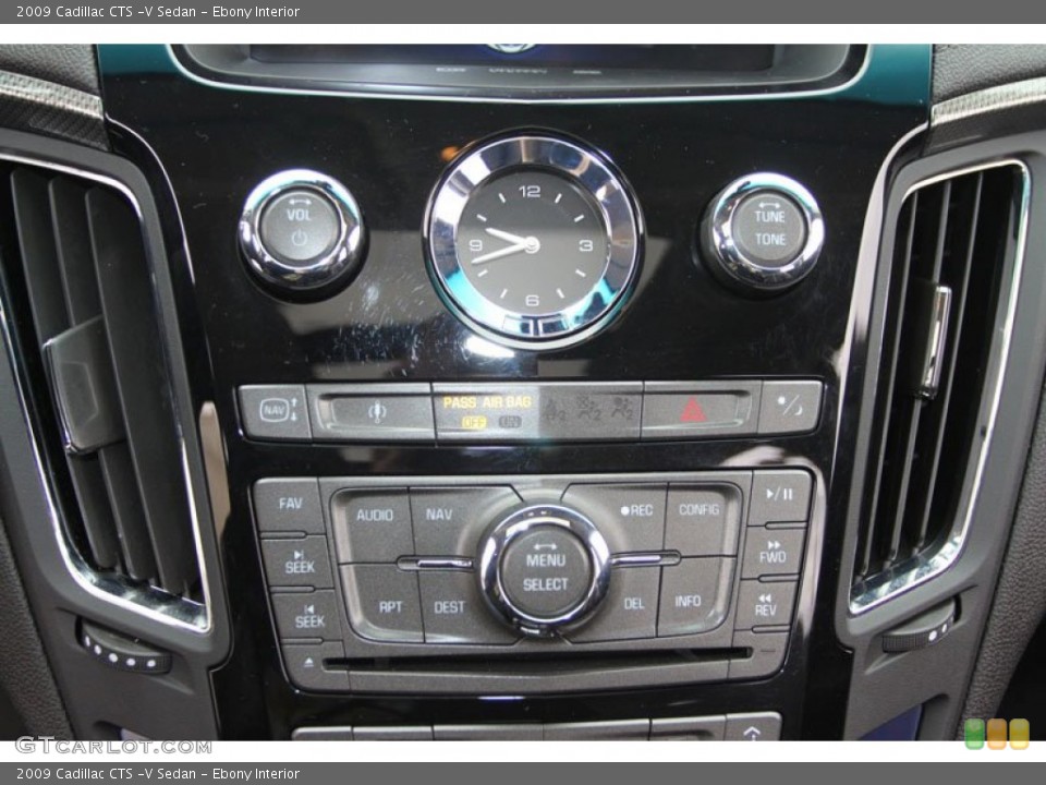Ebony Interior Controls for the 2009 Cadillac CTS -V Sedan #62706356