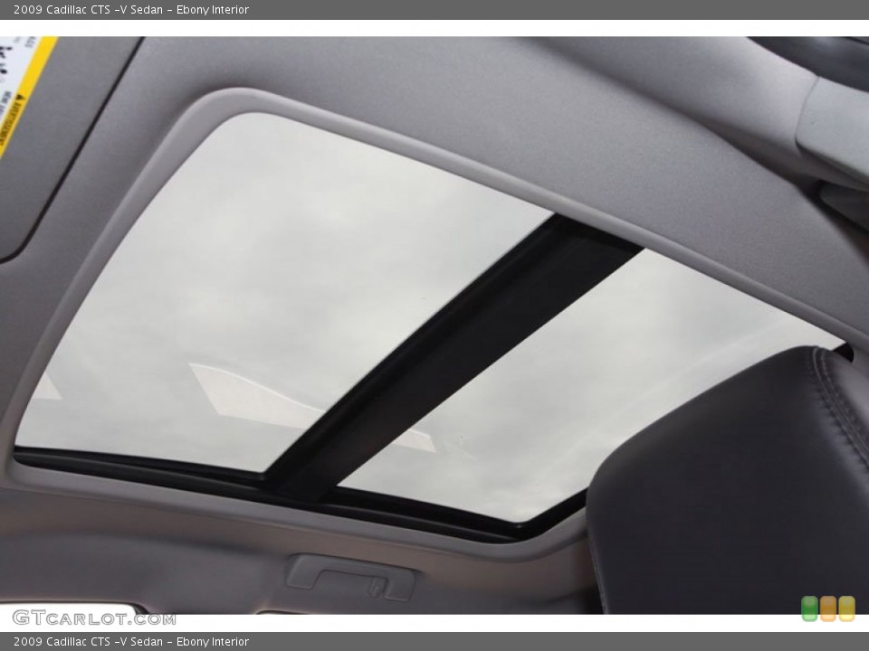 Ebony Interior Sunroof for the 2009 Cadillac CTS -V Sedan #62706422