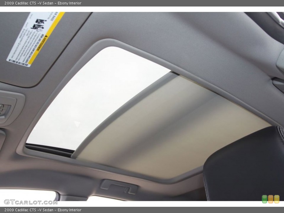 Ebony Interior Sunroof for the 2009 Cadillac CTS -V Sedan #62706431