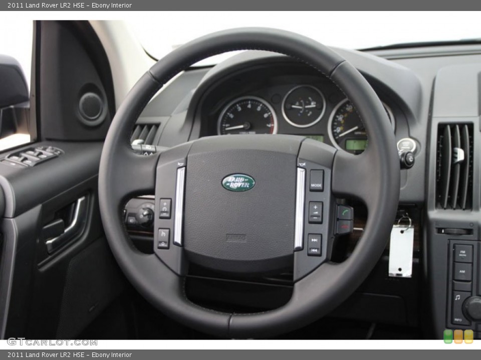 Ebony Interior Steering Wheel for the 2011 Land Rover LR2 HSE #62707625