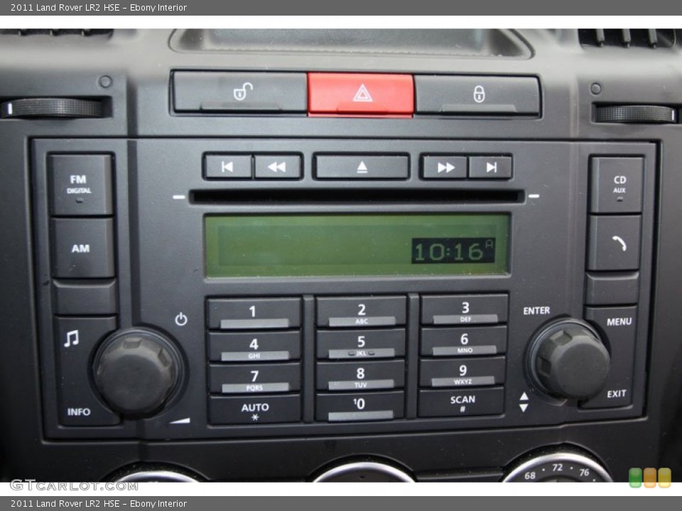 Ebony Interior Controls for the 2011 Land Rover LR2 HSE #62707670