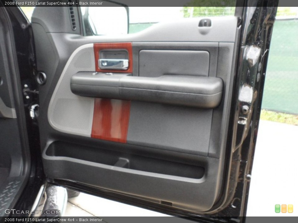 Black Interior Door Panel for the 2008 Ford F150 Lariat SuperCrew 4x4 #62709408