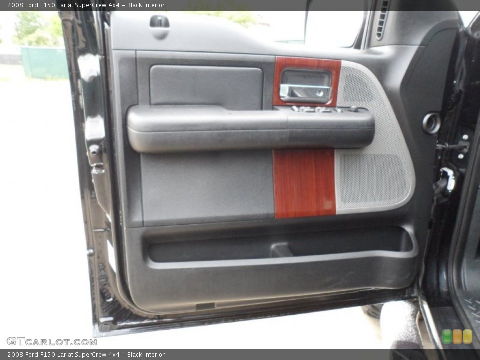 Black Interior Door Panel for the 2008 Ford F150 Lariat SuperCrew 4x4 #62709457