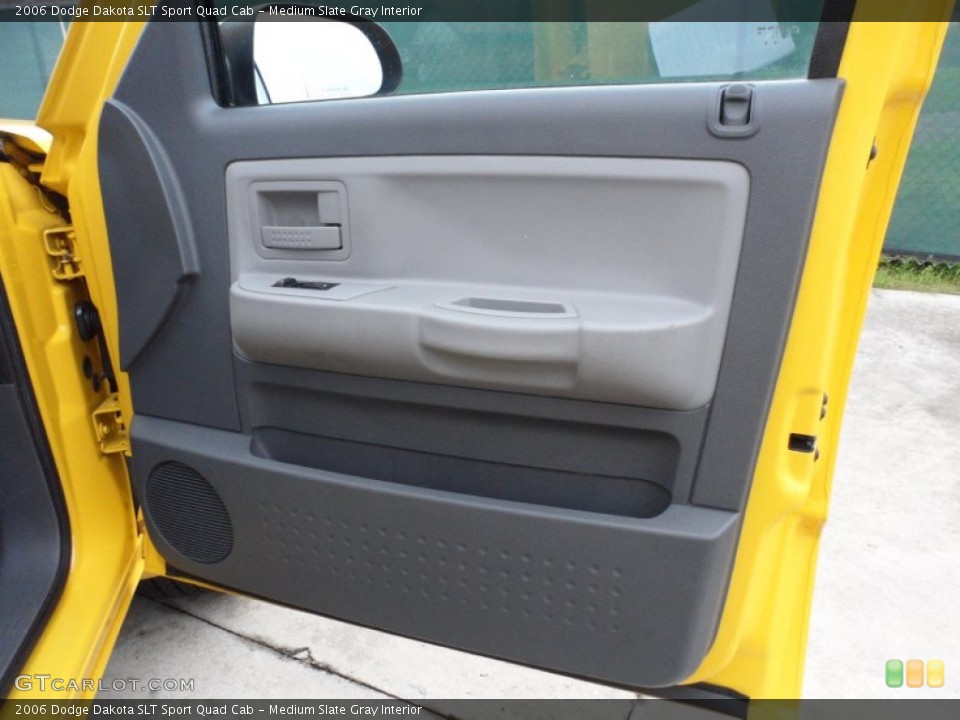 Medium Slate Gray Interior Door Panel for the 2006 Dodge Dakota SLT Sport Quad Cab #62709981