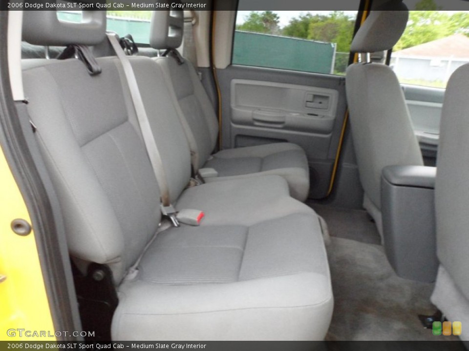 Medium Slate Gray Interior Rear Seat for the 2006 Dodge Dakota SLT Sport Quad Cab #62710004