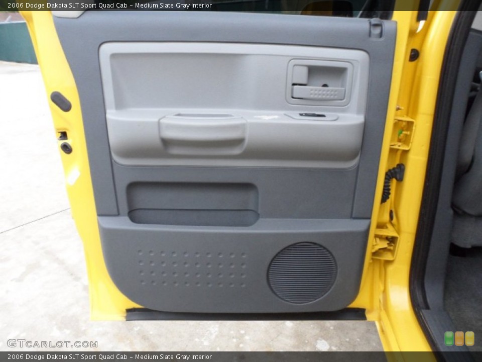 Medium Slate Gray Interior Door Panel for the 2006 Dodge Dakota SLT Sport Quad Cab #62710019