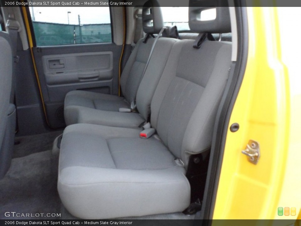 Medium Slate Gray Interior Rear Seat for the 2006 Dodge Dakota SLT Sport Quad Cab #62710028