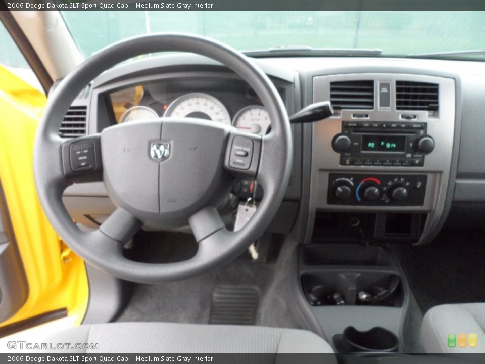 Medium Slate Gray Interior Dashboard for the 2006 Dodge Dakota SLT Sport Quad Cab #62710058