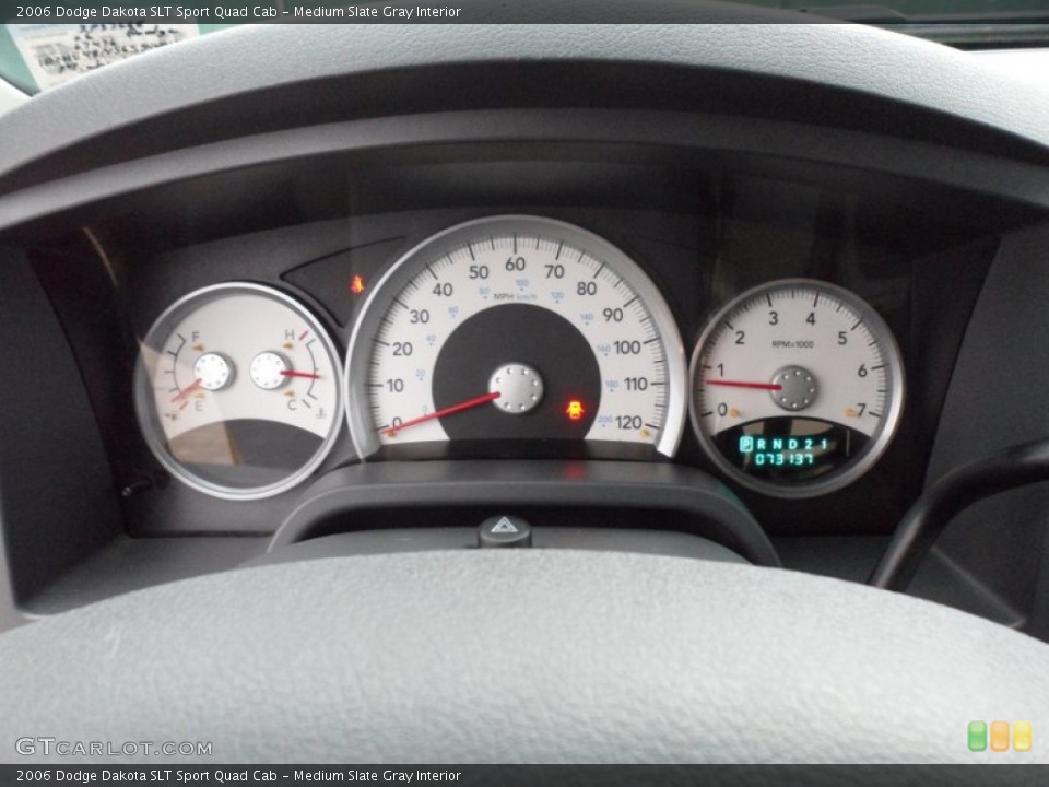 Medium Slate Gray Interior Gauges for the 2006 Dodge Dakota SLT Sport Quad Cab #62710088