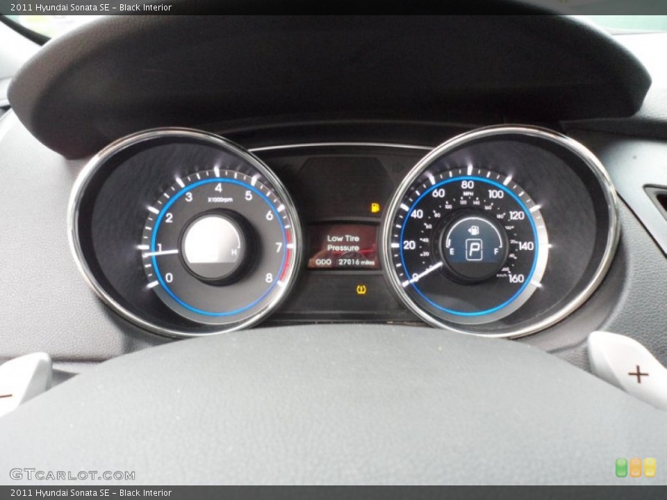 Black Interior Gauges for the 2011 Hyundai Sonata SE #62710766