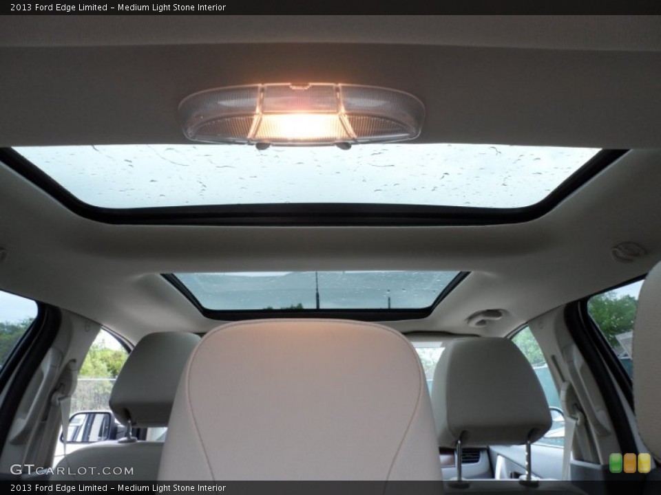 Medium Light Stone Interior Sunroof for the 2013 Ford Edge Limited #62710982