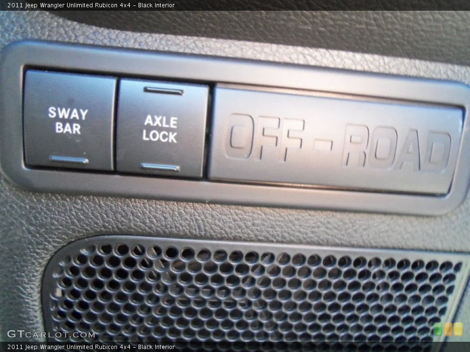 Black Interior Controls for the 2011 Jeep Wrangler Unlimited Rubicon 4x4 #62716479