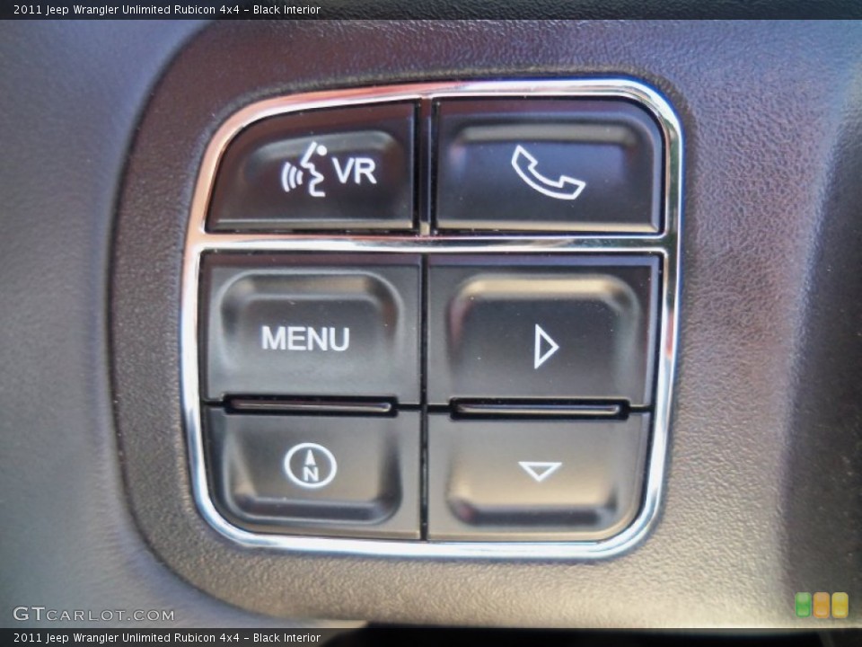 Black Interior Controls for the 2011 Jeep Wrangler Unlimited Rubicon 4x4 #62716498