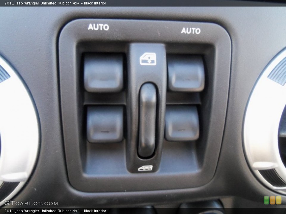 Black Interior Controls for the 2011 Jeep Wrangler Unlimited Rubicon 4x4 #62716543