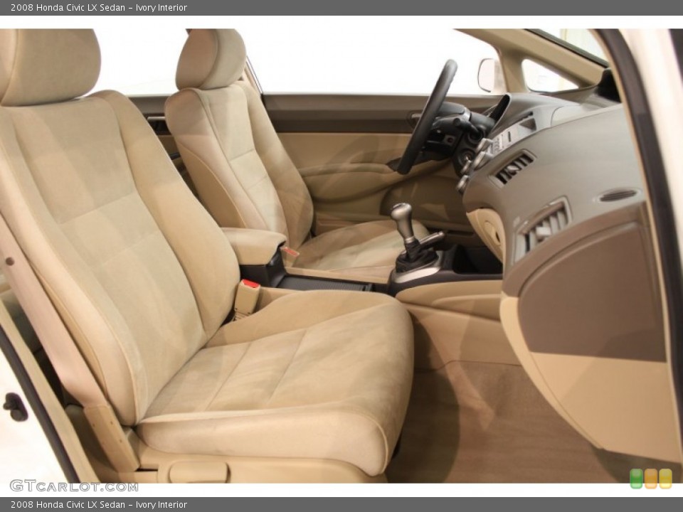 Ivory Interior Front Seat for the 2008 Honda Civic LX Sedan #62719192