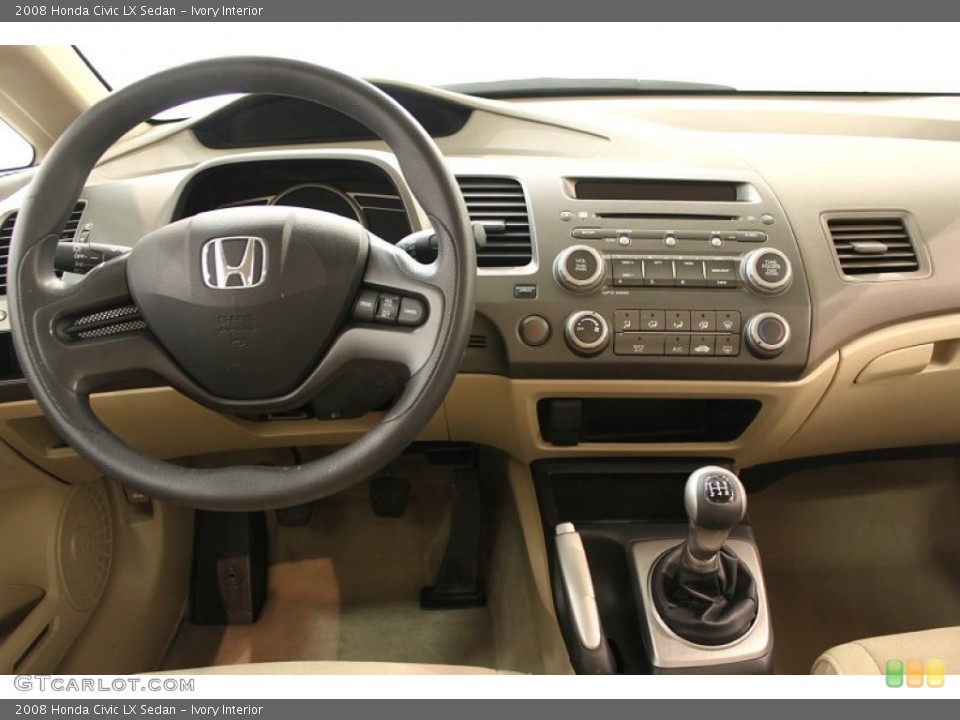 Ivory Interior Dashboard for the 2008 Honda Civic LX Sedan #62719222