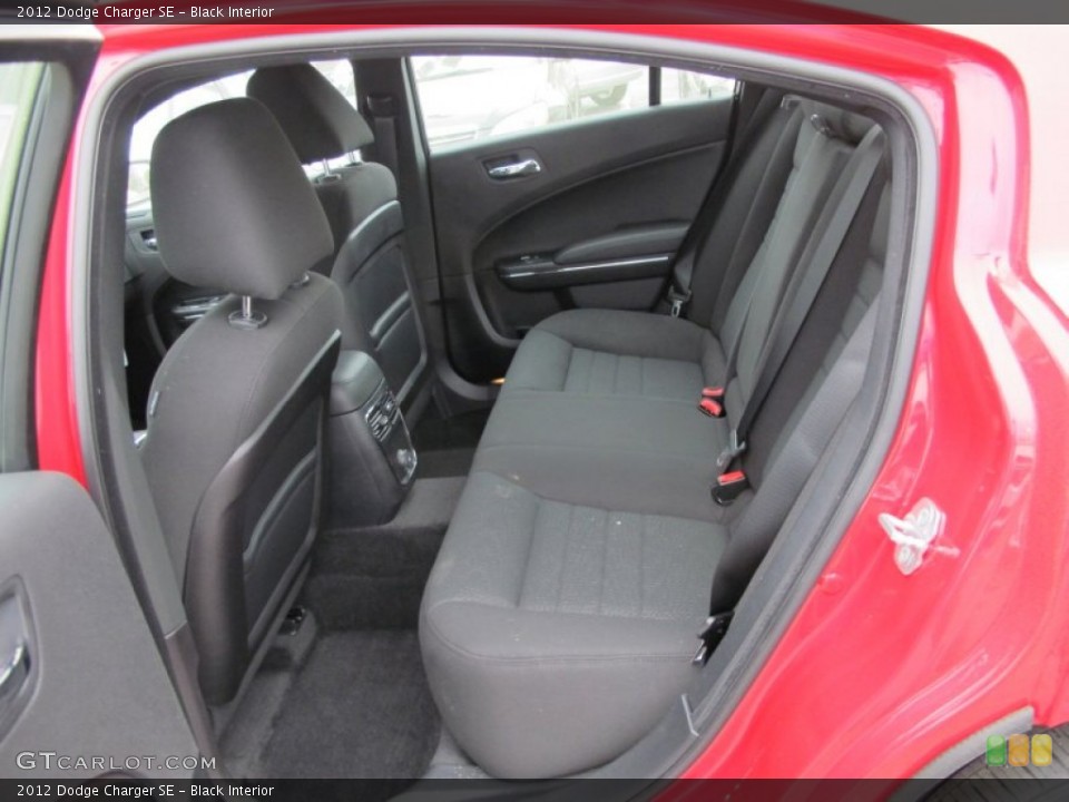 Black Interior Rear Seat for the 2012 Dodge Charger SE #62724147