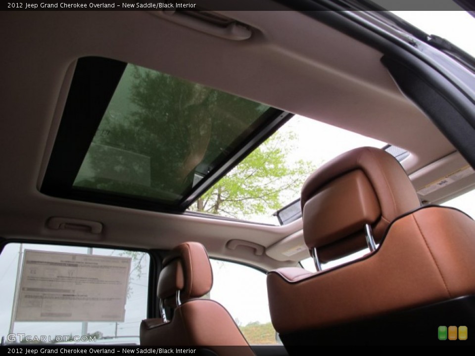 New Saddle/Black Interior Sunroof for the 2012 Jeep Grand Cherokee Overland #62725177