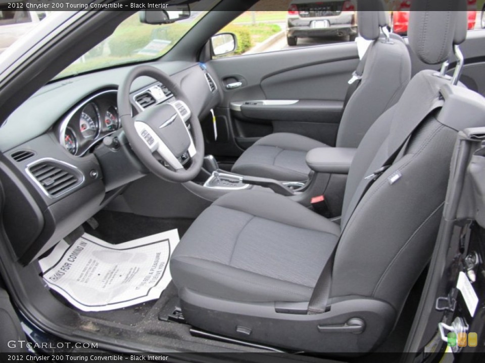 Black Interior Photo for the 2012 Chrysler 200 Touring Convertible #62725808