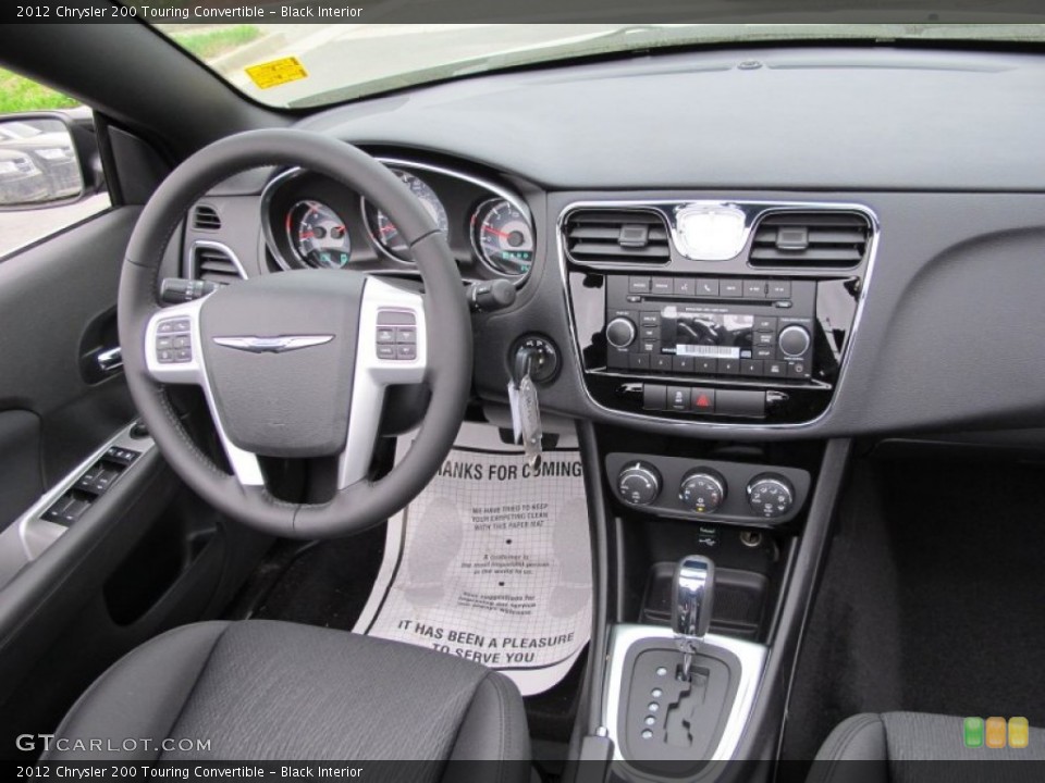 Black Interior Dashboard for the 2012 Chrysler 200 Touring Convertible #62725828