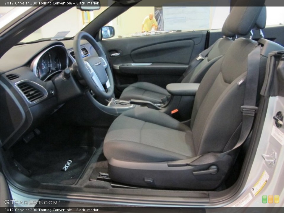 Black Interior Photo for the 2012 Chrysler 200 Touring Convertible #62726122