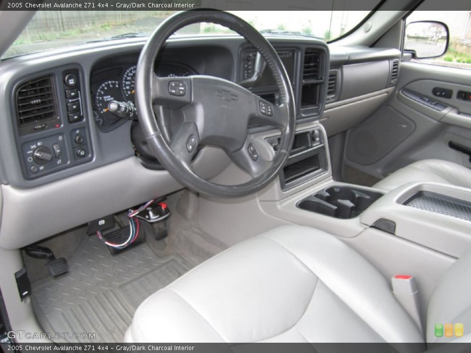 Gray/Dark Charcoal Interior Prime Interior for the 2005 Chevrolet Avalanche Z71 4x4 #62726446