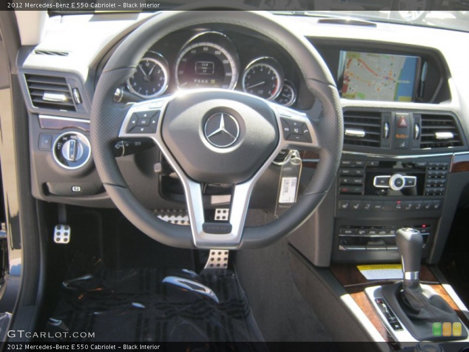 Black Interior Steering Wheel for the 2012 Mercedes-Benz E 550 Cabriolet #62726623