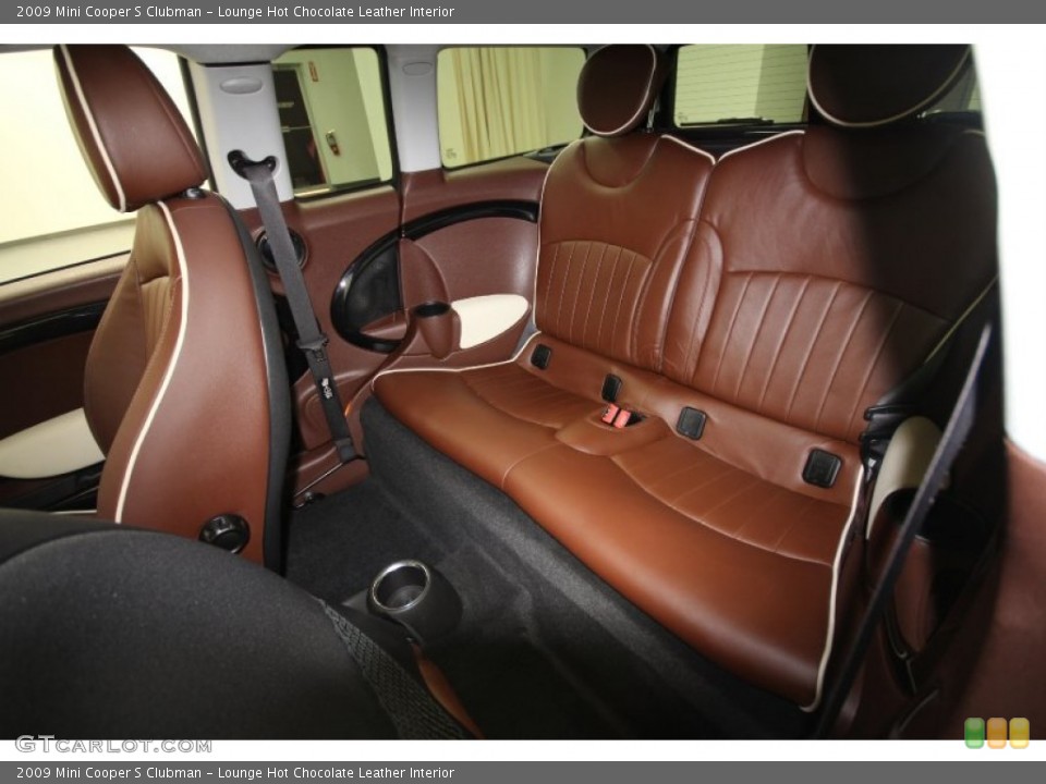Lounge Hot Chocolate Leather Interior Rear Seat for the 2009 Mini Cooper S Clubman #62727902