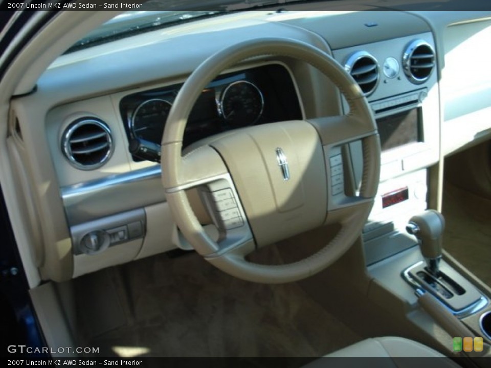 Sand Interior Steering Wheel for the 2007 Lincoln MKZ AWD Sedan #62728848
