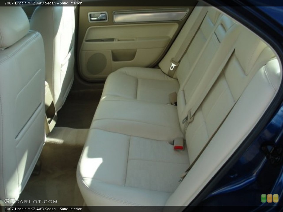 Sand Interior Rear Seat for the 2007 Lincoln MKZ AWD Sedan #62728873