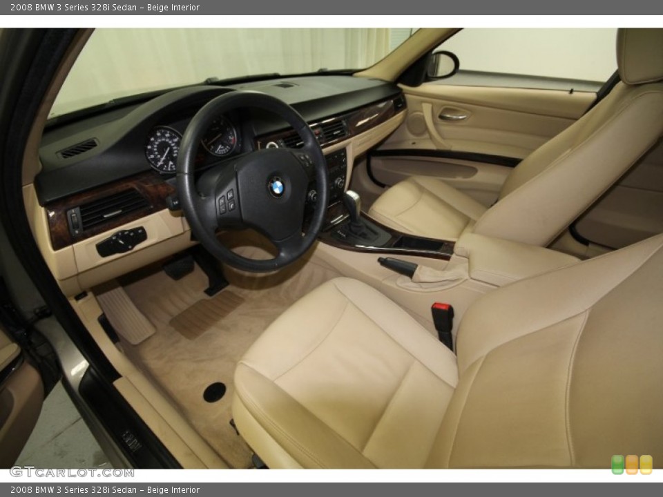 Beige Interior Front Seat for the 2008 BMW 3 Series 328i Sedan #62729377