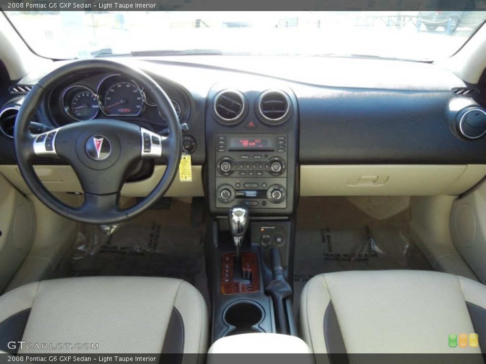 Light Taupe Interior Dashboard for the 2008 Pontiac G6 GXP Sedan #62730013