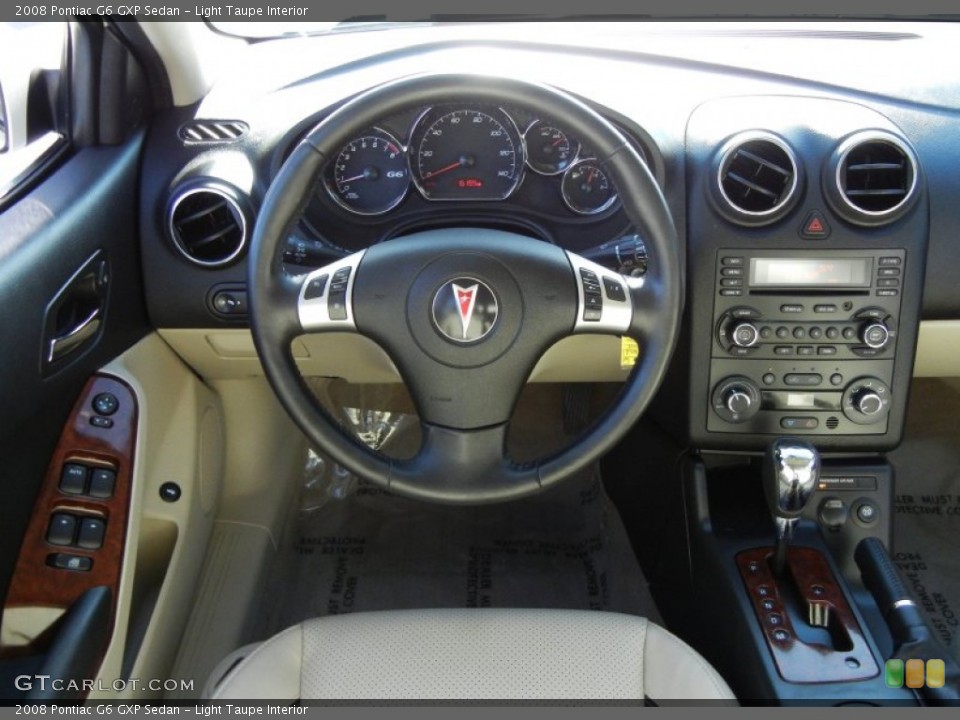 Light Taupe Interior Dashboard for the 2008 Pontiac G6 GXP Sedan #62730025