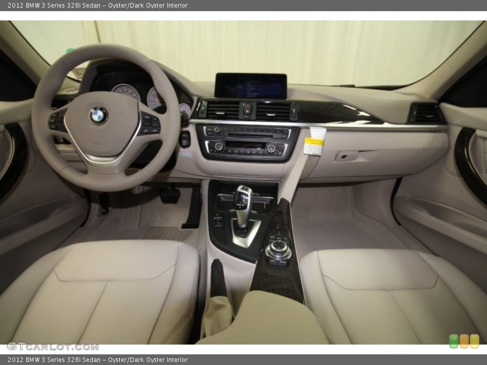 Oyster/Dark Oyster Interior Dashboard for the 2012 BMW 3 Series 328i Sedan #62730164