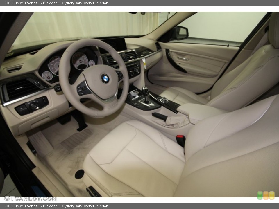 Oyster/Dark Oyster Interior Prime Interior for the 2012 BMW 3 Series 328i Sedan #62730228
