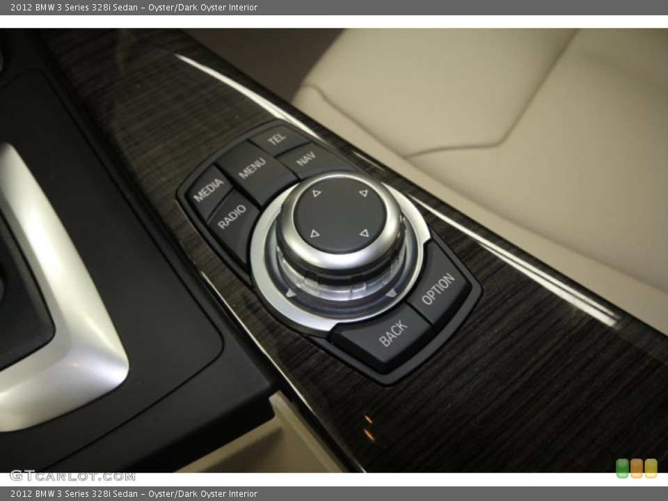 Oyster/Dark Oyster Interior Controls for the 2012 BMW 3 Series 328i Sedan #62730295