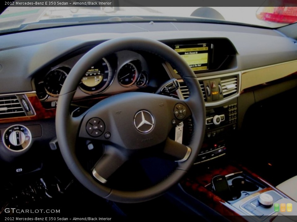 Almond/Black Interior Steering Wheel for the 2012 Mercedes-Benz E 350 Sedan #62733580