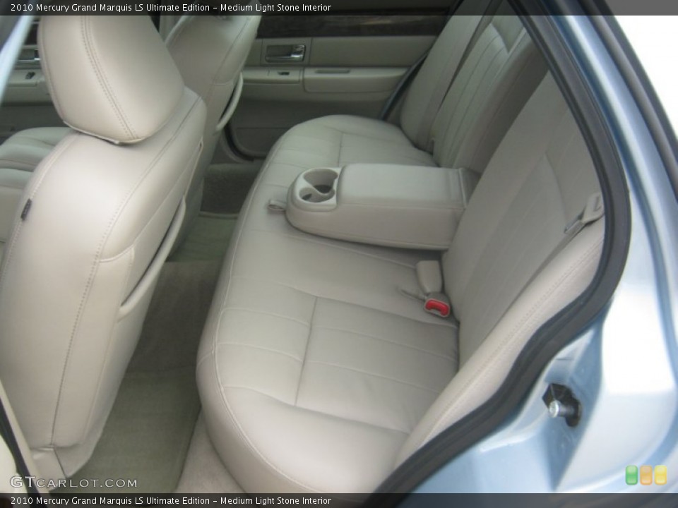Medium Light Stone Interior Rear Seat for the 2010 Mercury Grand Marquis LS Ultimate Edition #62734750