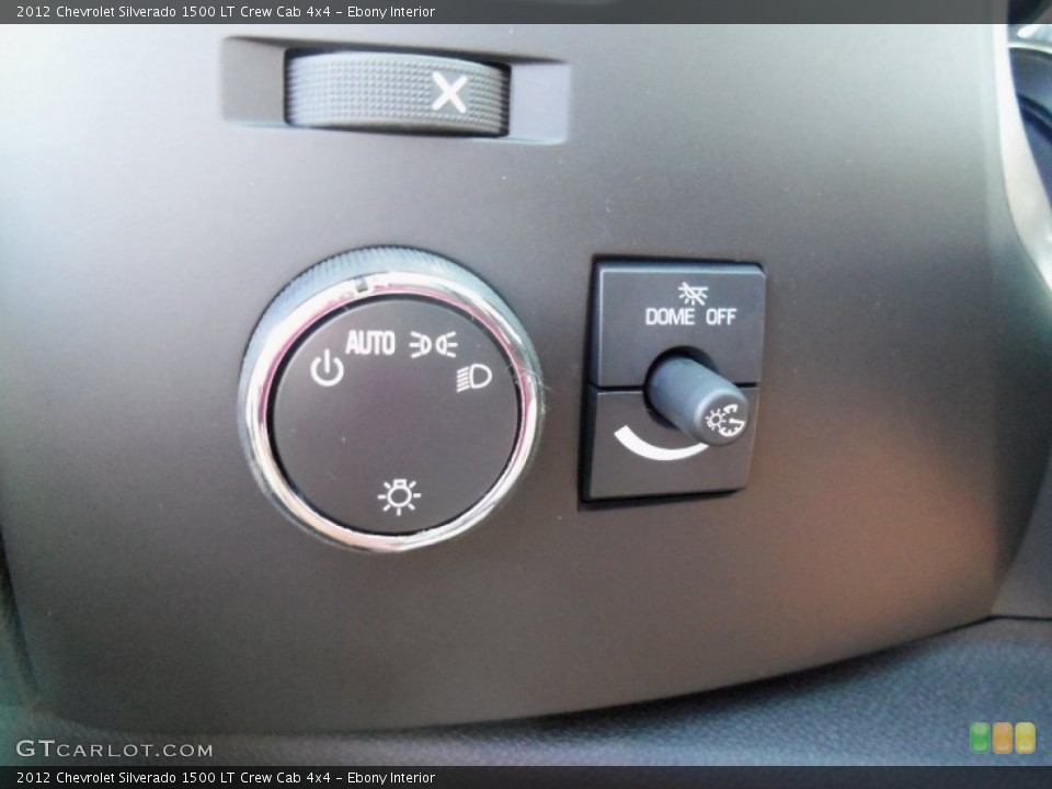 Ebony Interior Controls for the 2012 Chevrolet Silverado 1500 LT Crew Cab 4x4 #62734801