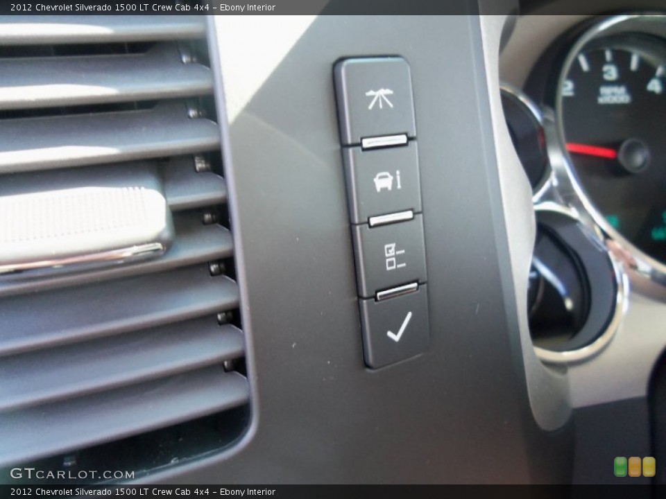 Ebony Interior Controls for the 2012 Chevrolet Silverado 1500 LT Crew Cab 4x4 #62734806