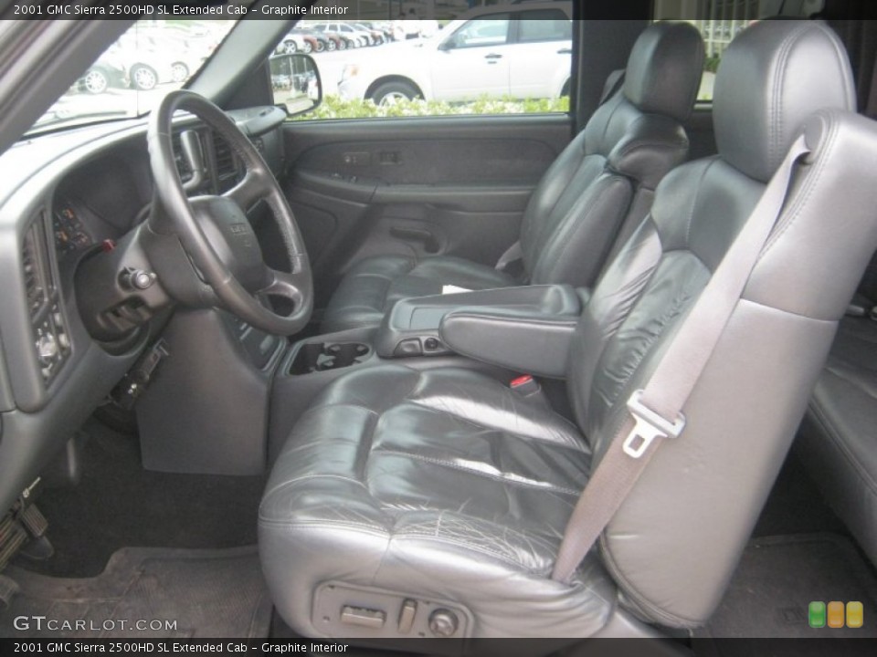 Graphite Interior Front Seat for the 2001 GMC Sierra 2500HD SL Extended Cab #62736812