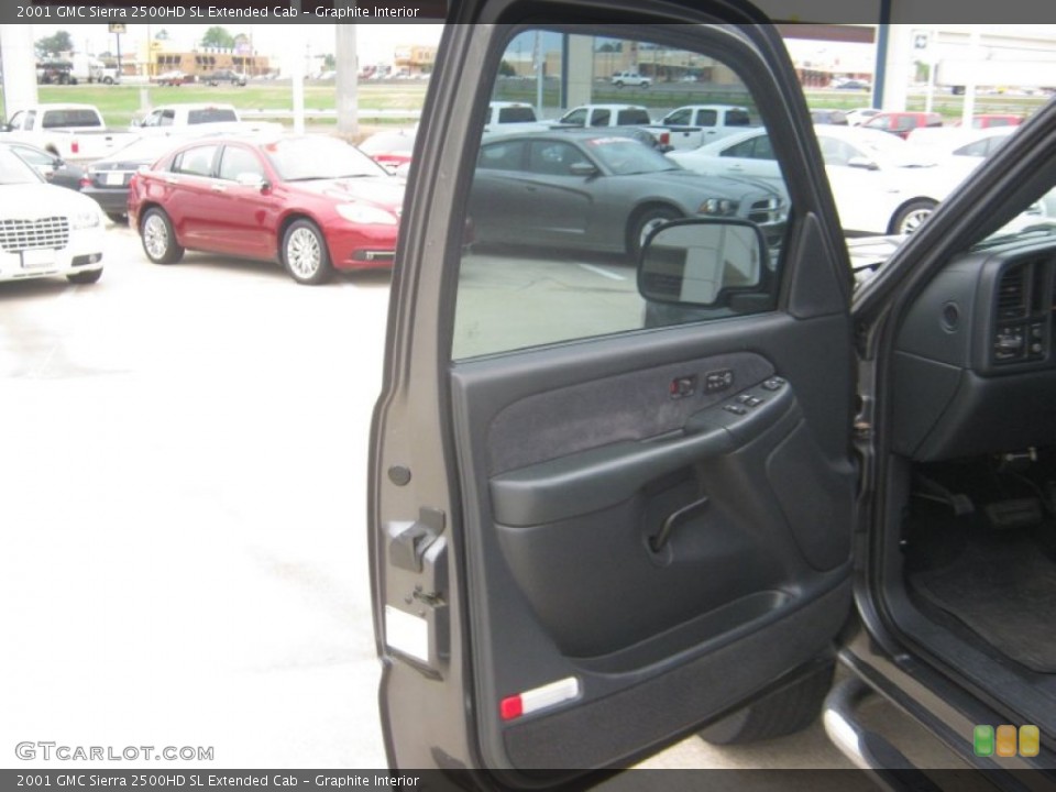 Graphite Interior Door Panel for the 2001 GMC Sierra 2500HD SL Extended Cab #62736841