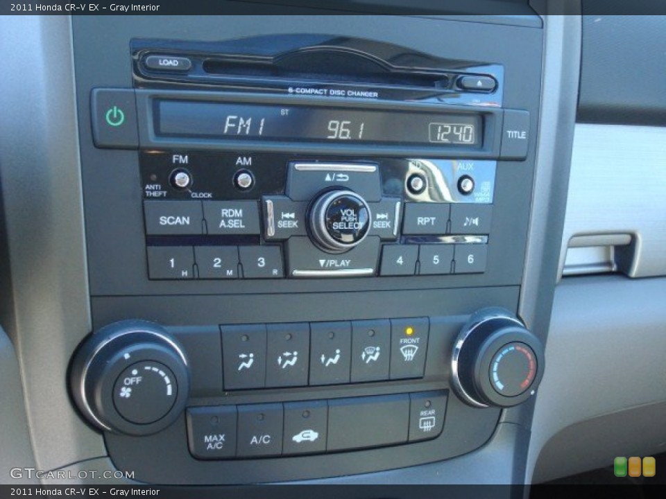 Gray Interior Controls for the 2011 Honda CR-V EX #62737209