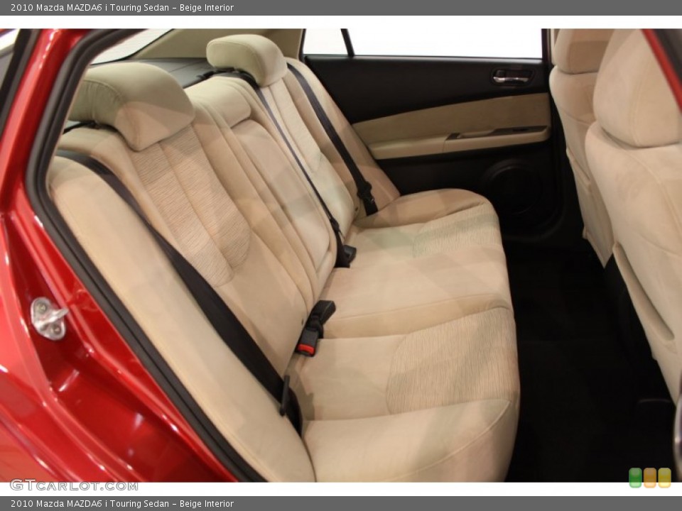 Beige Interior Rear Seat for the 2010 Mazda MAZDA6 i Touring Sedan #62738492
