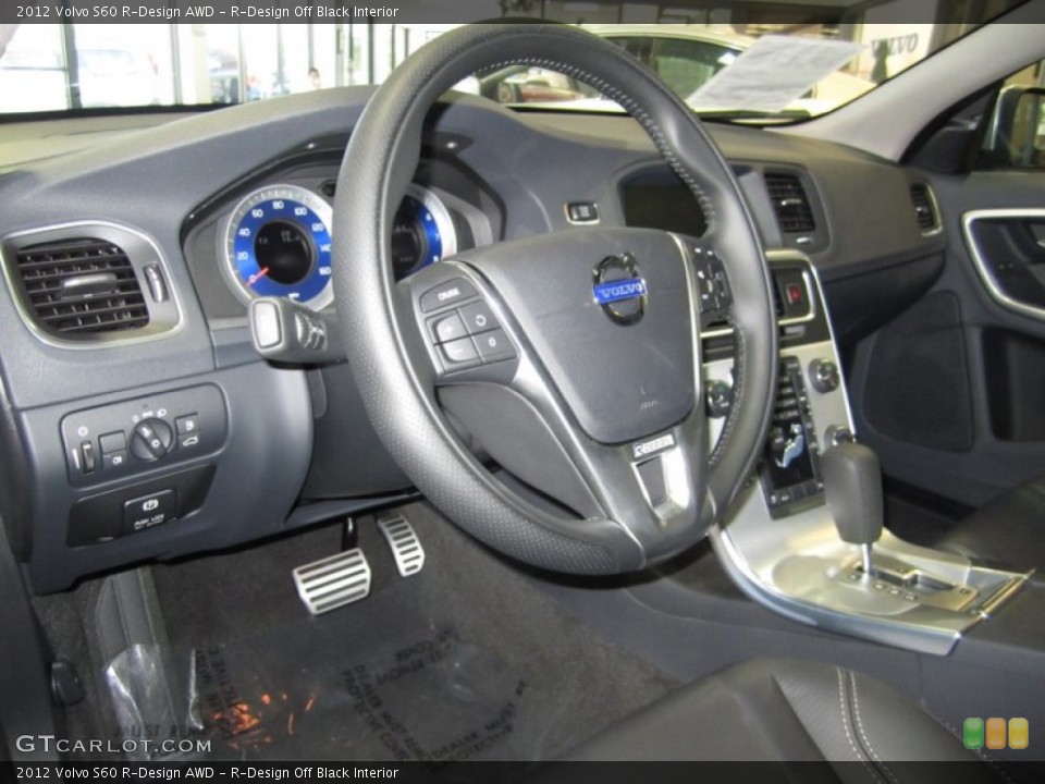 R-Design Off Black Interior Steering Wheel for the 2012 Volvo S60 R-Design AWD #62739409