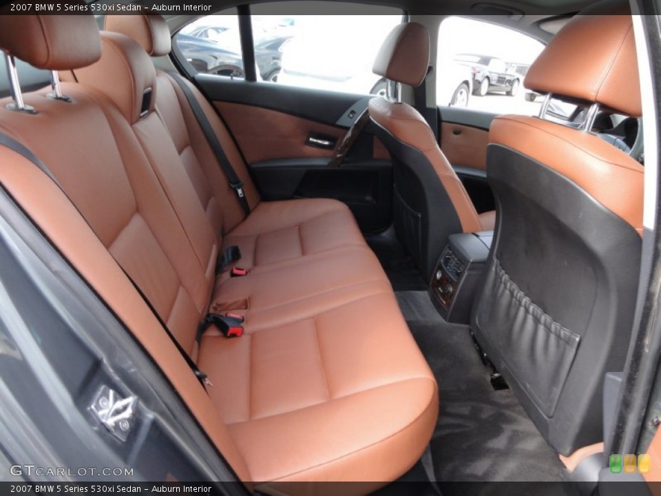 Auburn Interior Rear Seat for the 2007 BMW 5 Series 530xi Sedan #62741106