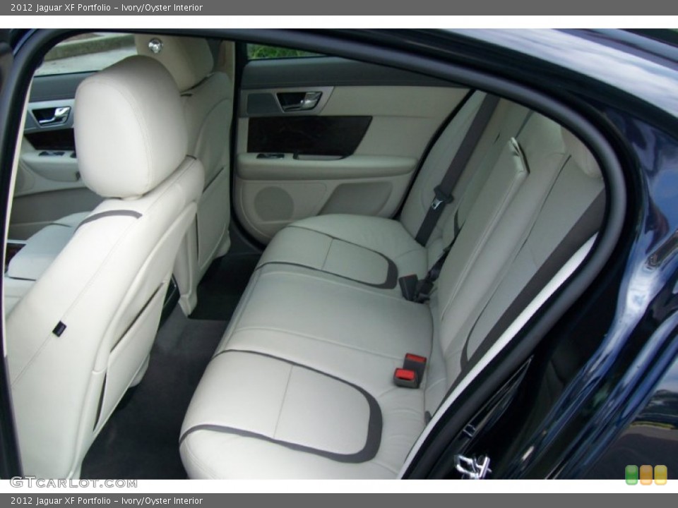 Ivory/Oyster Interior Rear Seat for the 2012 Jaguar XF Portfolio #62741931