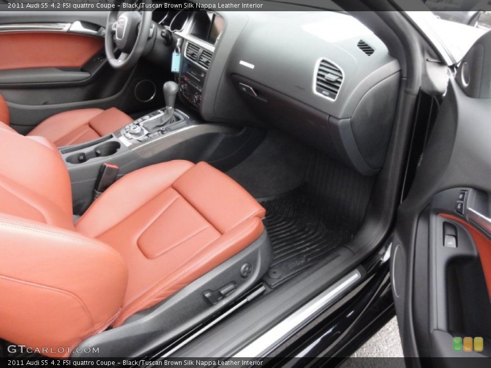 Black/Tuscan Brown Silk Nappa Leather Interior Photo for the 2011 Audi S5 4.2 FSI quattro Coupe #62743450